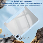 For Huawei MatePad 10.4 Clear Acrylic Deformation Leather Tablet Case(Dark Green)