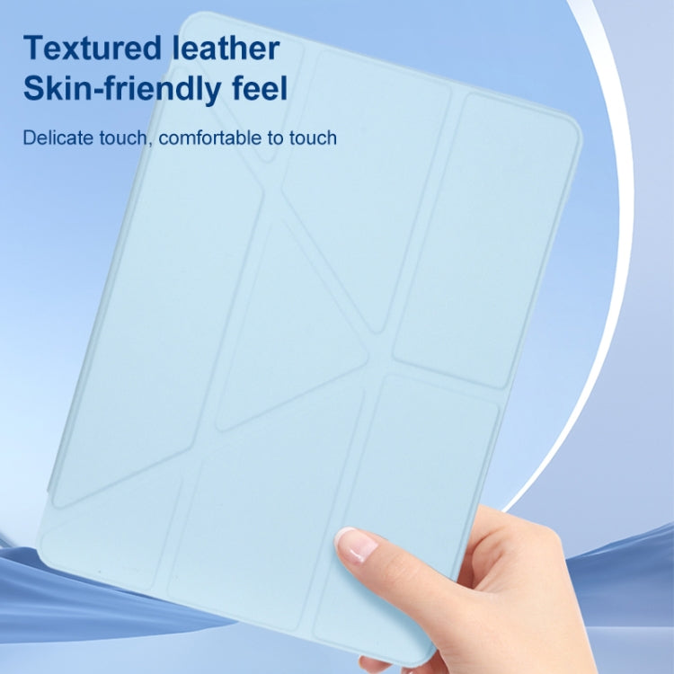 For Huawei MatePad Pro 11 2022 / 2024 Clear Acrylic Deformation Leather Tablet Case(Lavender Purple)