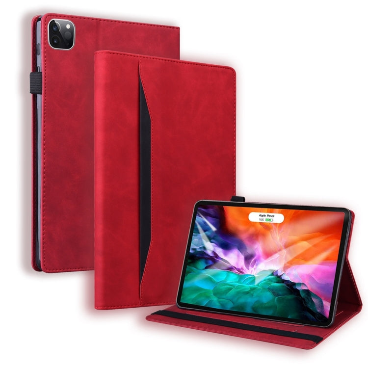 For iPad Pro 13 2024 Splicing Shockproof Leather Tablet Case(Red)