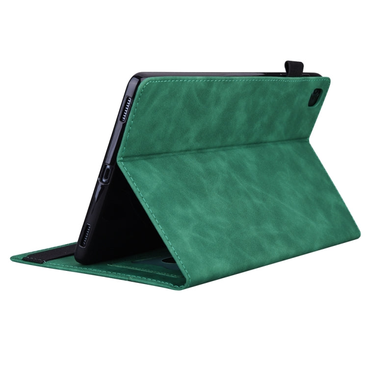 For iPad Pro 13 2024 Splicing Shockproof Leather Tablet Case(Green)