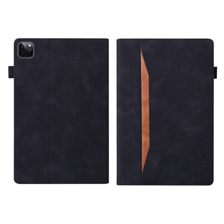 For iPad Pro 13 2024 Splicing Shockproof Leather Tablet Case(Black)