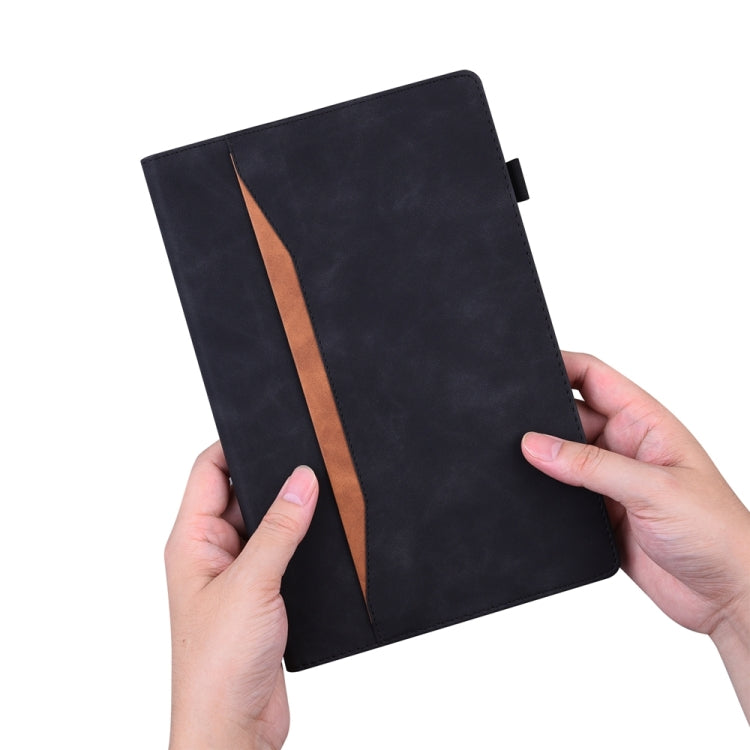 For iPad Pro 13 2024 Splicing Shockproof Leather Tablet Case(Black)