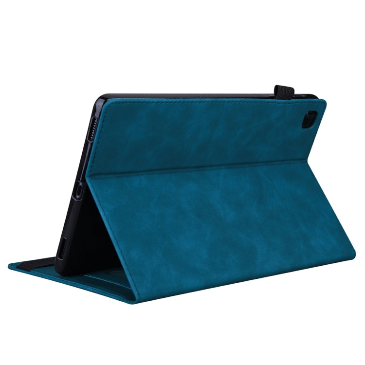 For iPad Pro 13 2024 Splicing Shockproof Leather Tablet Case(Blue)