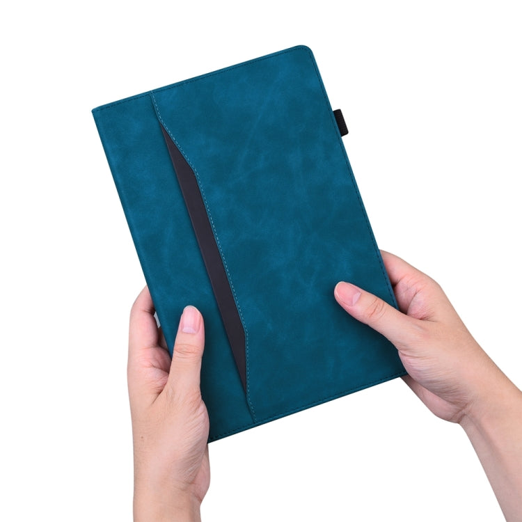 For iPad Pro 13 2024 Splicing Shockproof Leather Tablet Case(Blue)