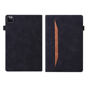 For iPad Pro 11 2024 Splicing Shockproof Leather Tablet Case(Black)