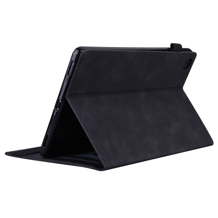For iPad Pro 11 2024 Splicing Shockproof Leather Tablet Case(Black)