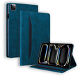 For iPad Pro 11 2024 Splicing Shockproof Leather Tablet Case(Blue) - iPad Pro 11 2024 Cases by PMC TechLife | Online Shopping South Africa | PMC TechLife | Buy Now Pay Later Mobicred