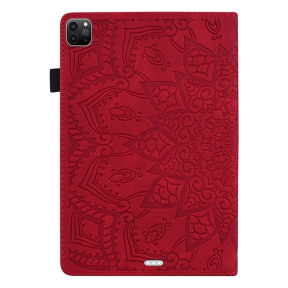 For iPad Pro 13 2024 Calf Texture Embossed Leather Tablet Case(Red)