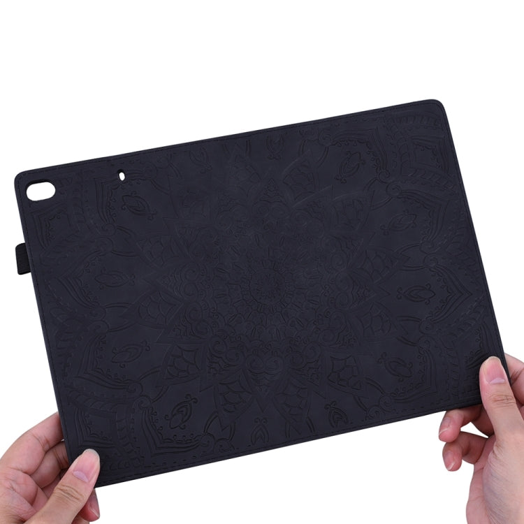 For iPad Pro 11 2024 Calf Texture Embossed Leather Tablet Case(Black)