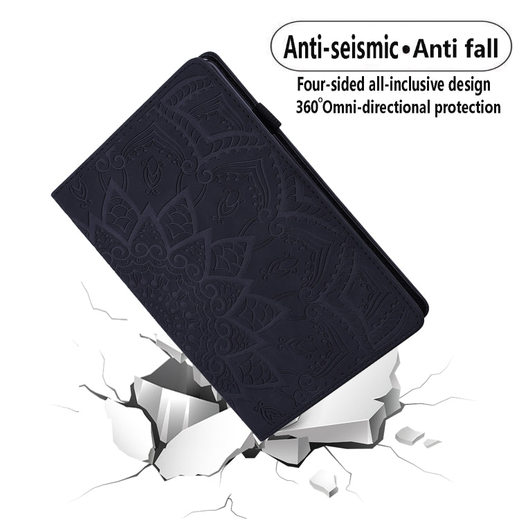 For iPad Pro 11 2024 Calf Texture Embossed Leather Tablet Case(Black)