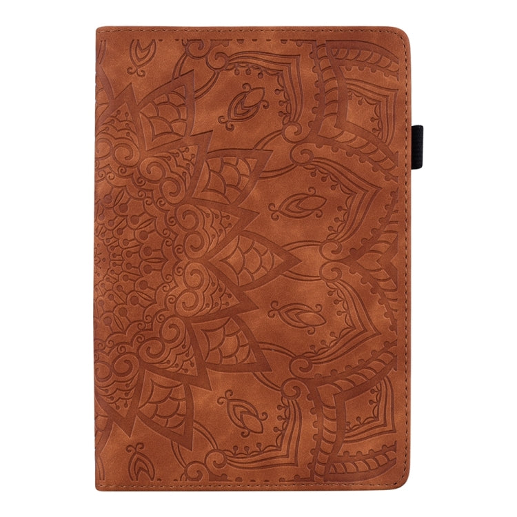 For iPad Pro 11 2024 Calf Texture Embossed Leather Tablet Case(Brown)