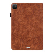 For iPad Pro 11 2024 Calf Texture Embossed Leather Tablet Case(Brown)
