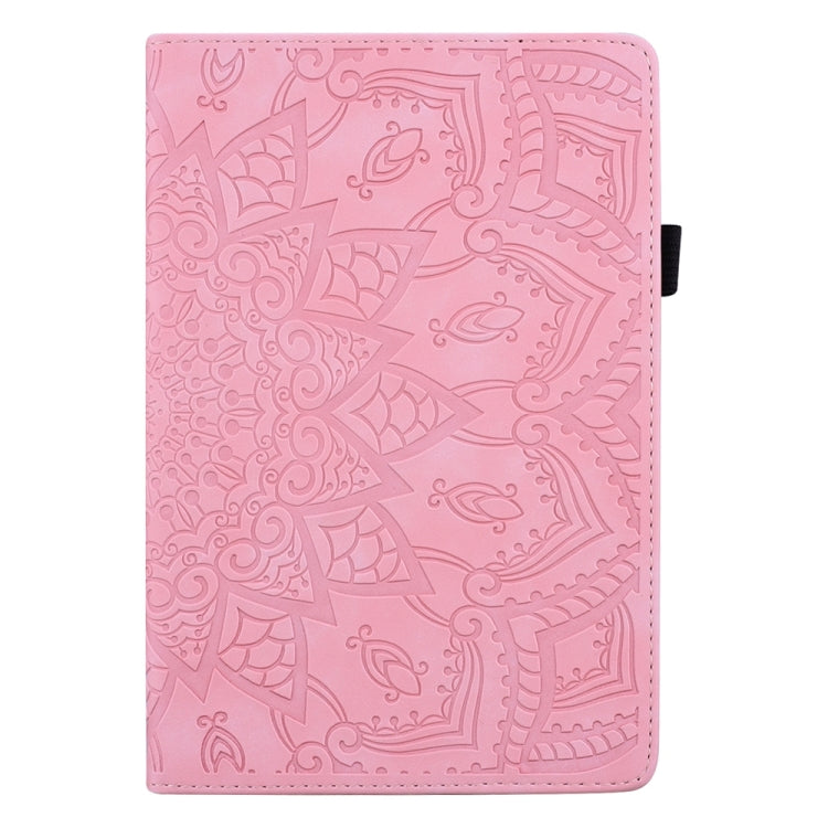 For iPad Pro 11 2024 Calf Texture Embossed Leather Tablet Case(Pink)
