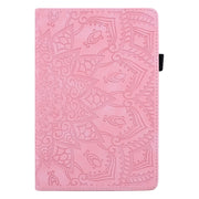 For iPad Pro 11 2024 Calf Texture Embossed Leather Tablet Case(Pink)