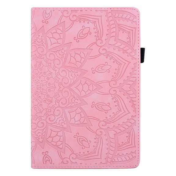 For iPad Pro 11 2024 Calf Texture Embossed Leather Tablet Case(Pink)
