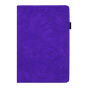 For iPad Pro 11 2024 Calf Texture Embossed Leather Tablet Case(Purple)