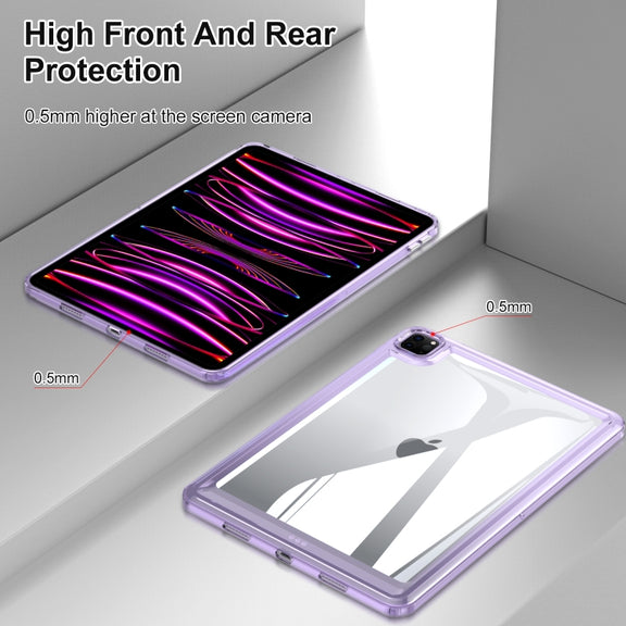 For iPad Air 11 2025 / 2024 Transparent Acrylic Tablet Case(Black)