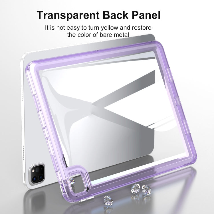 For iPad Air 11 2025 / 2024 Transparent Acrylic Tablet Case(Black)