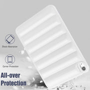 For iPad Air 11 2024 Eiderdown Cushion Shockproof Tablet Case(White)