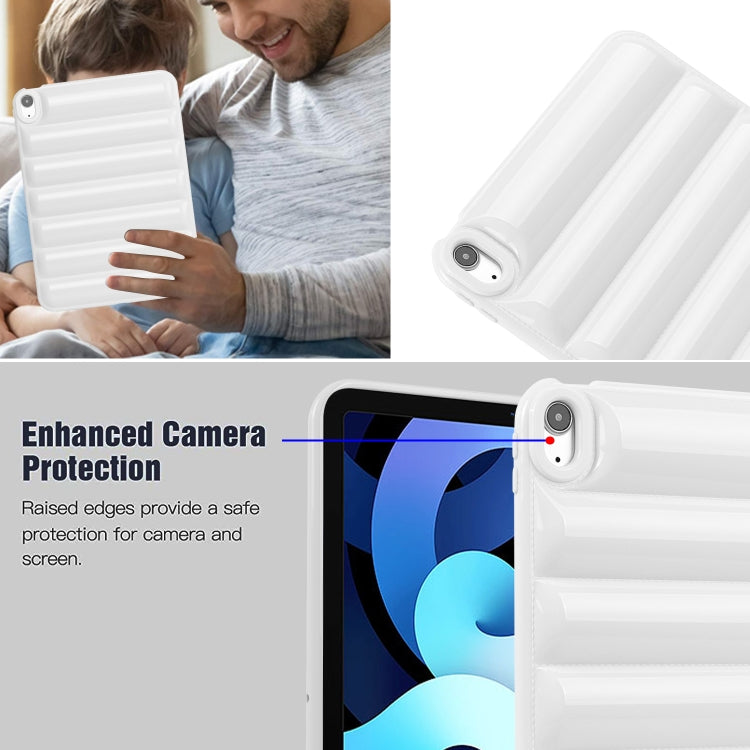 For iPad Air 11 2024 Eiderdown Cushion Shockproof Tablet Case(White)