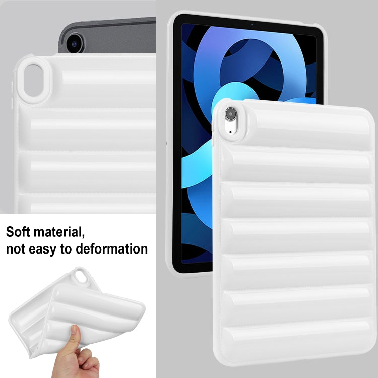 For iPad Air 11 2024 Eiderdown Cushion Shockproof Tablet Case(White)