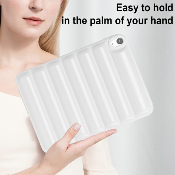 For iPad Air 11 2024 Eiderdown Cushion Shockproof Tablet Case(White)