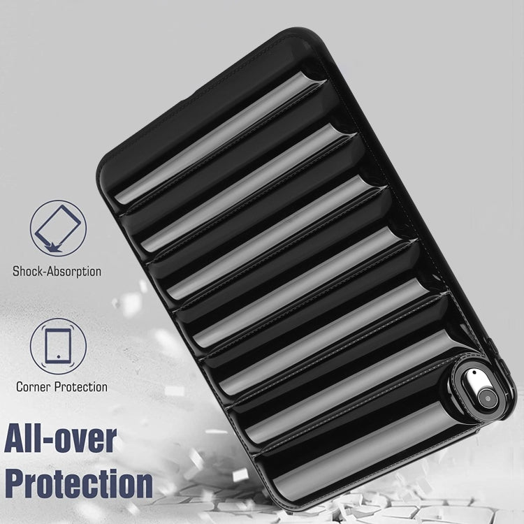 For iPad Air 11 2024 Eiderdown Cushion Shockproof Tablet Case(Black)