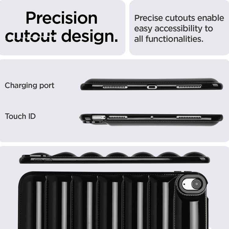 For iPad Air 11 2024 Eiderdown Cushion Shockproof Tablet Case(Black)