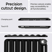 For iPad Air 11 2024 Eiderdown Cushion Shockproof Tablet Case(Black)