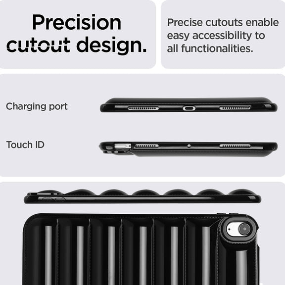 For iPad Air 11 2024 Eiderdown Cushion Shockproof Tablet Case(Black)