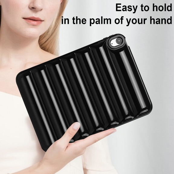 For iPad Air 11 2024 Eiderdown Cushion Shockproof Tablet Case(Black)