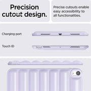 For iPad Air 11 2025 / 2024 Eiderdown Cushion Shockproof Tablet Case(Purple)