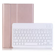 For iPad Pro 11 2024 A13B Lambskin Texture Bluetooth Touch Keyboard Leather Tablet Case with Pen Slot(Rose Gold) - For iPad Pro by PMC TechLife | Online Shopping South Africa | PMC TechLife | Buy Now Pay Later Mobicred