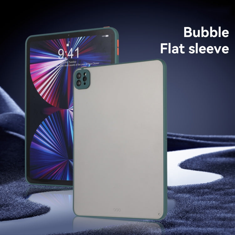 For iPad Pro 13 2024 Skin Feel 2 in 1 PC Hybrid TPU Tablet Case(Green)
