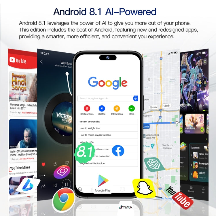 i15 Pro Max / Q5, 2GB+16GB, 6.5 inch Screen, Face Identification, Android 8.1 MTK6580P Quad Core, Network: 3G, Dual SIM(Titanium Black)