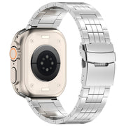 For Apple Watch 38mm Armor 5-bead Titanium Watch Band(Silver)