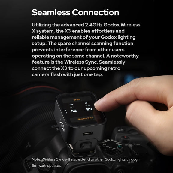 Godox X3 TTL Wireless Flash Trigger Touch Screen Flash Transmitter For FUJIFILM(Black)