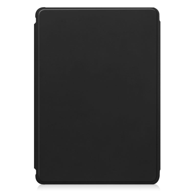 For iPad Pro 13 2024 Transparent Rotation Smart Leather Tablet Case(Black)