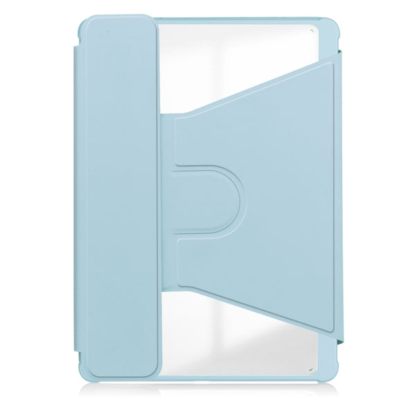 For iPad Pro 13 2024 Transparent Rotation Smart Leather Tablet Case(Sky Blue)