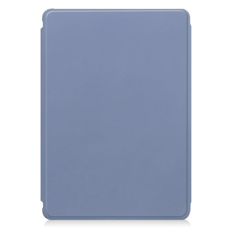 For iPad Pro 13 2024 Transparent Rotation Smart Leather Tablet Case(Lavender)