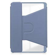 For iPad Pro 13 2024 Transparent Rotation Smart Leather Tablet Case(Lavender)