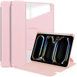 For iPad Pro 13 2024 Transparent Rotation Smart Leather Tablet Case(Pink) - iPad Pro 13 2024 Cases by PMC TechLife | Online Shopping South Africa | PMC TechLife | Buy Now Pay Later Mobicred
