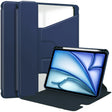 For iPad Air 13 2024 Transparent Rotation Smart Leather Tablet Case(Dark Blue) - iPad Air 13 2024 Cases by PMC TechLife | Online Shopping South Africa | PMC TechLife | Buy Now Pay Later Mobicred