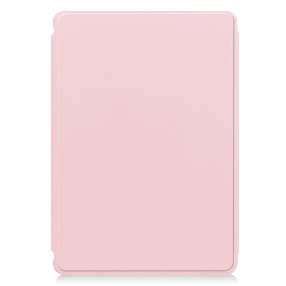 For iPad Pro 11 2024 Transparent Rotation Smart Leather Tablet Case(Pink)