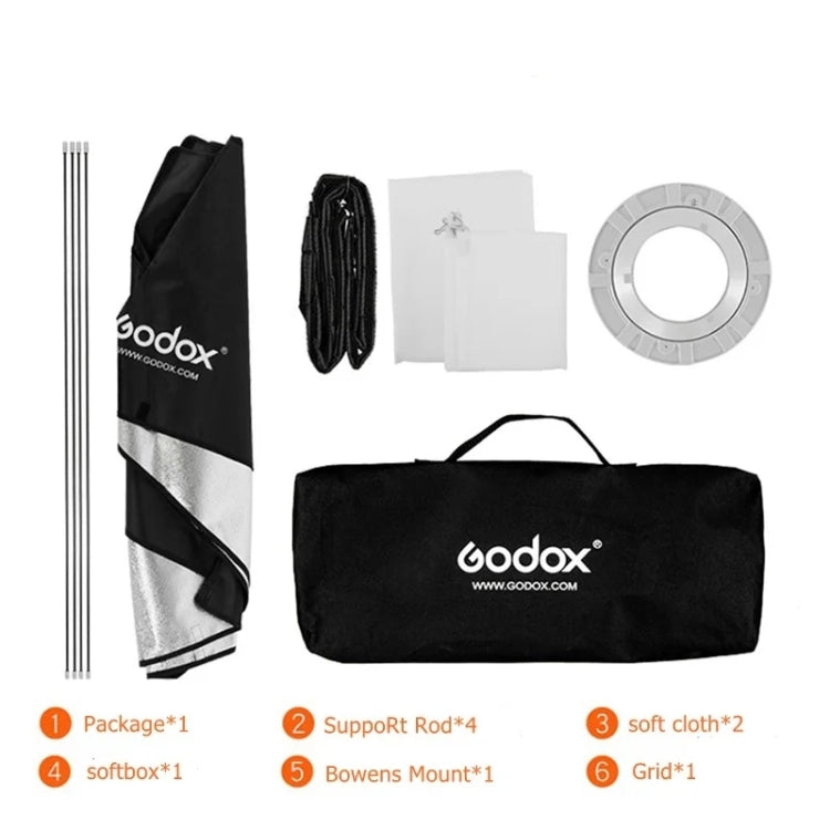 Godox SB-FW Series Bowens Mount Softbox Honeycomb Grid, Size:22 x 90cm