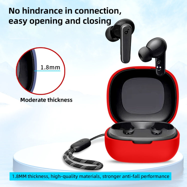 For Anker Soundcore R50i / P20i Bluetooth Earphone Silicone Protective Case(Blue)