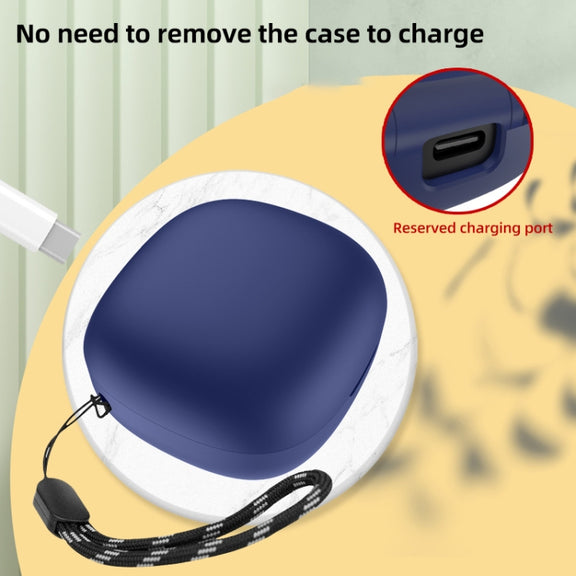 For Anker Soundcore R50i / P20i Bluetooth Earphone Silicone Protective Case(Black)