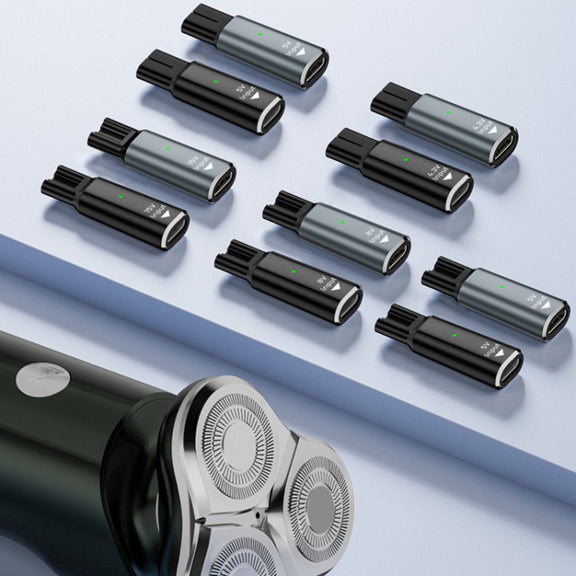 Shaver / Clipper Charging Adapter for Philips, Interface:Type-C to 15V Oval(Black)