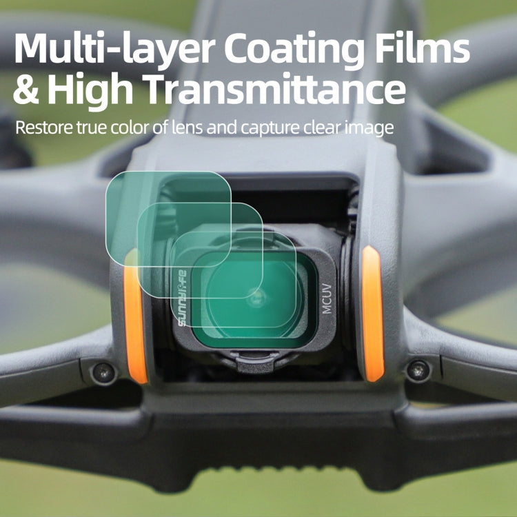 For DJI Avata 2 Sunnylife Camera Lens Filter, Filter:ND64
