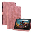 For Amazon Fire HD10 2023 Lily Embossed Leather Tablet Case(Pink) - Amazon by PMC TechLife | Online Shopping South Africa | PMC TechLife | Buy Now Pay Later Mobicred